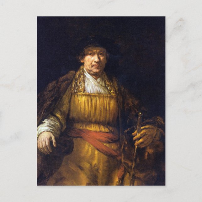 Carte Postale Autoportrait de Rembrandt Harmenszoon van Rijn (Devant)