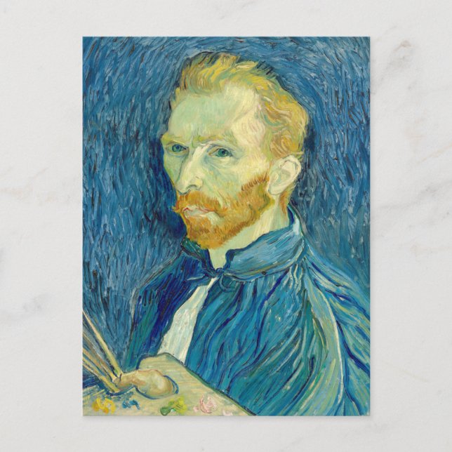 Carte Postale Autoportrait de Vincent Van Gogh 1889 (Devant)