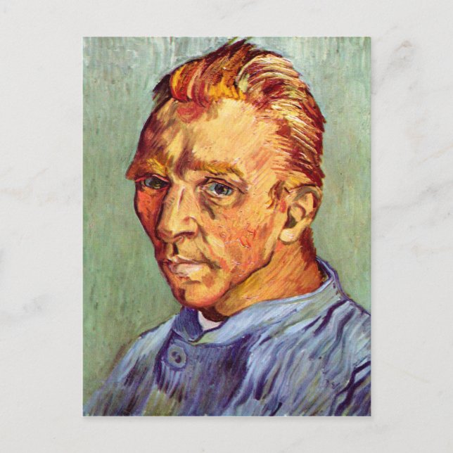 Carte Postale Autoportrait de Vincent Van Gogh sans barbe Art (Devant)
