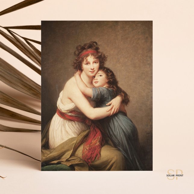 Carte Postale Autoportrait d'Elisabeth Le Brun avec fille (Créateur téléchargé)