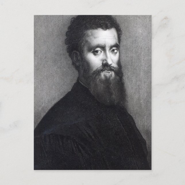 Carte Postale Autoportrait, gravé par Jean-Louis Potrelle (Devant)