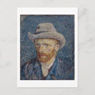 Carte Postale Autoportrait Gris Felt Casquette, Van Gogh Fine Ar