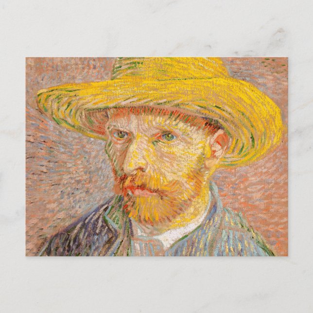 Carte Postale Autoportrait impressionniste de Vincent Van Gogh p (Devant)