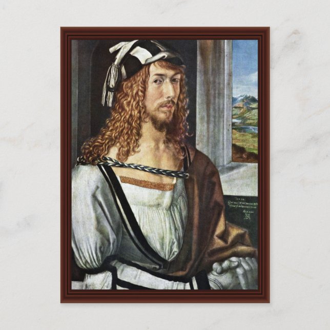 Carte Postale Autoportrait, Par Albrecht Dürer (Devant)