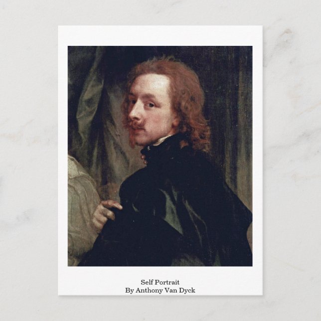 Carte Postale Autoportrait Par Anthony Van Dyck (Devant)