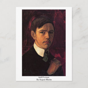 Carte Postale Autoportrait Par August Macke