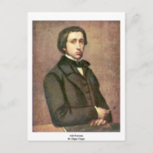 Carte Postale Autoportrait. Par Edgar Degas