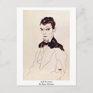 Carte Postale Autoportrait Par Egon Schiele
