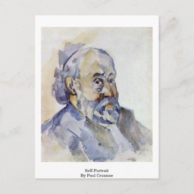 Carte Postale Autoportrait Par Paul Cezanne (Devant)