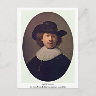Carte Postale Autoportrait Par Rembrandt Harmenszoon Van Rijn