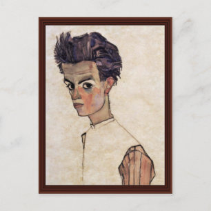 Carte Postale Autoportrait Par Schiele Egon