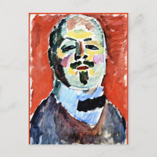 Carte Postale Autoportrait, peinture d'Alexi Jawlensky, 1905