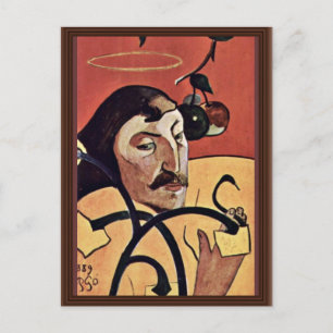 Carte Postale Autoportrait Symboliste Avec Halo Par Gauguin Paul