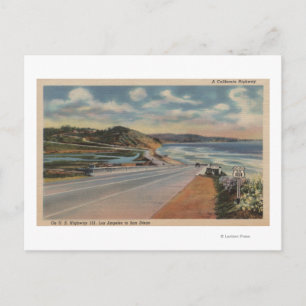 Carte Postale Autoroute 101 sur la côte de Californie ViewState