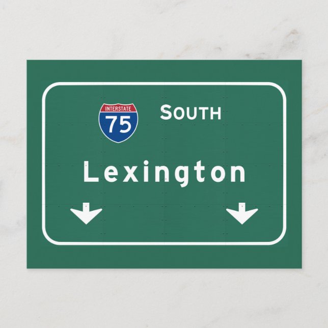 Carte Postale Autoroute Internationale Lexington Kentucky Autoro (Devant)