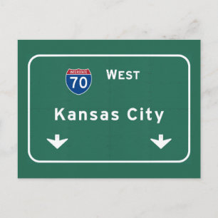 Carte Postale Autoroute Interstate Kansas City KC Missouri