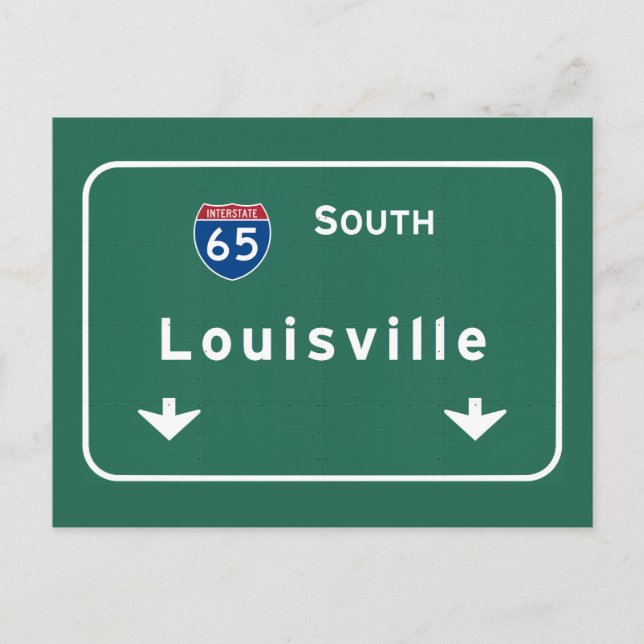 Carte Postale Autoroute Interstate Kentucky Kt de Louisville (Devant)
