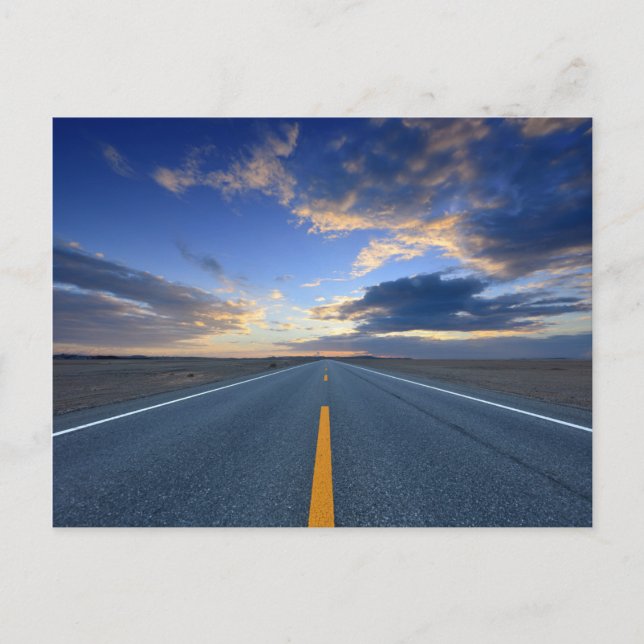 Carte Postale Autoroute le dimanche (Devant)