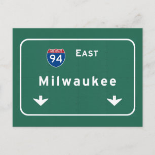 Carte Postale Autoroute Milwaukee Wisconsin wi