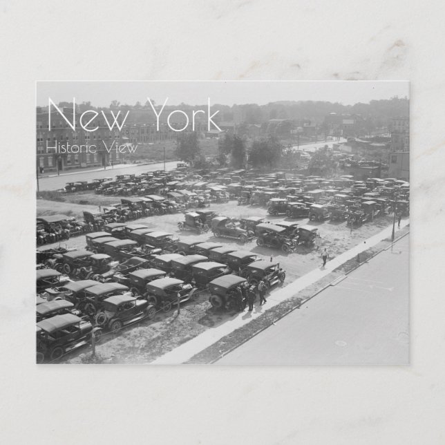 Carte Postale Autos Stationnées Au Champ Ebbets (Devant)