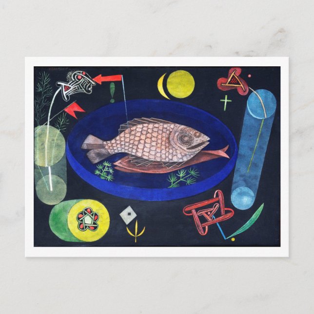 Carte Postale Autour du poisson, Paul Klee (Devant)