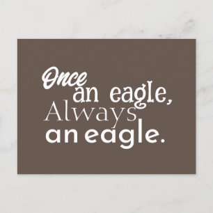 Carte Postale Autrefois aigle, toujours aigle. Blanc foncé Brown