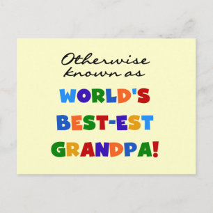 Carte Postale Autrement connu comme le meilleur cadeau grand-pèr