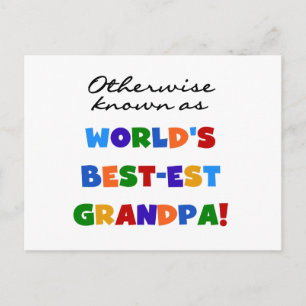 Carte Postale Autrement connu comme le meilleur cadeau grand-pèr