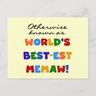 Carte Postale Autres sous le nom de Meilleurs T-shirts Memaw