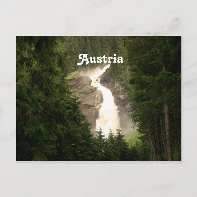 Carte Postale Autriche Cascade (Devant)