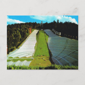 Carte Postale Autriche vintage, saut de ski olympique d'Innsbruc