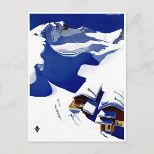 Carte Postale Autriche Wunschheim Affiche Vintage voyage restaur