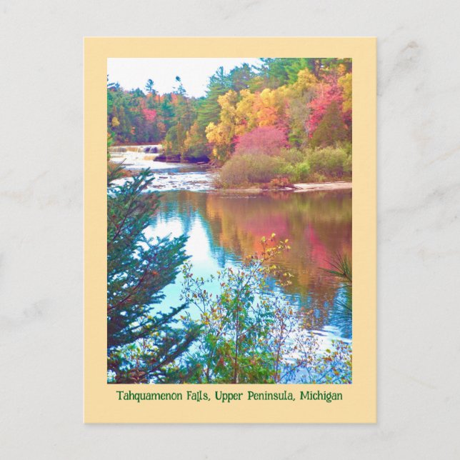 Carte Postale Autumn Comes To Upper Peninsula, Michigan Postcard (Devant)