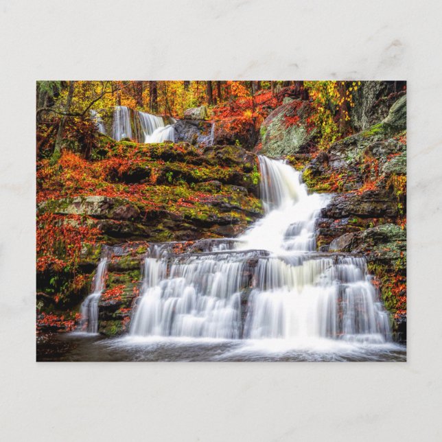Carte Postale Autumn Waterfall (Devant)