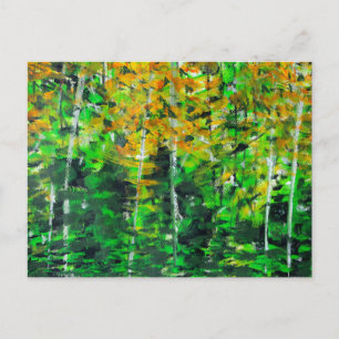 Carte postale "Autumn Woodland" en acrylique