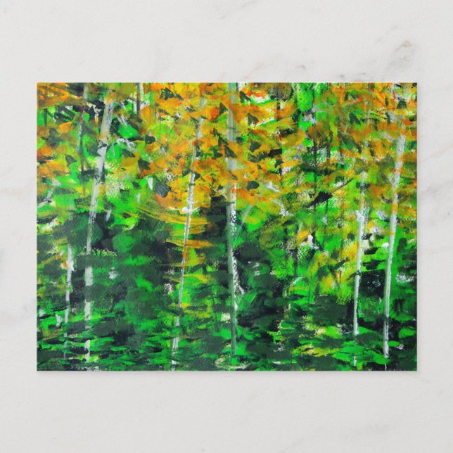 Carte postale "Autumn Woodland" en acrylique (Devant)