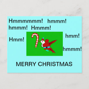 Carte postale aux colibris de père Noël