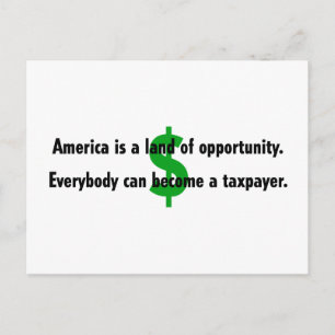 Carte postale aux contribuables américains