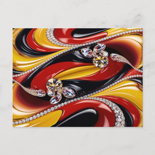 Carte postale aux couleurs belges design (Devant)