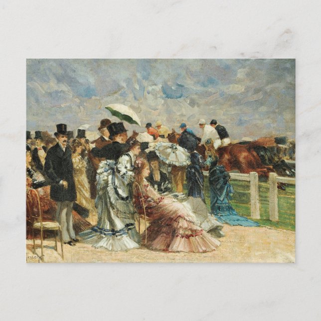 Carte Postale Aux courses | Louis Abel-Truchet (Devant)