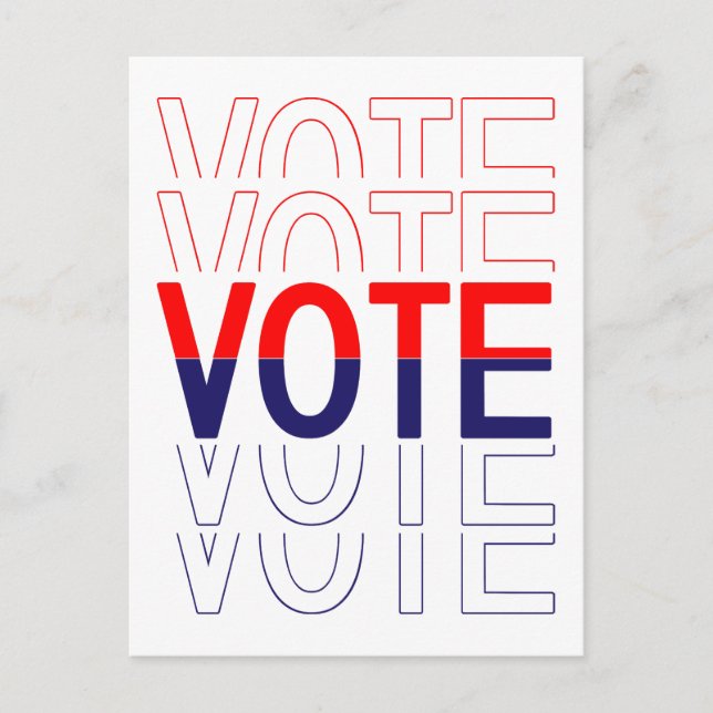 Carte postale aux électeurs Classy Voter (Devant)