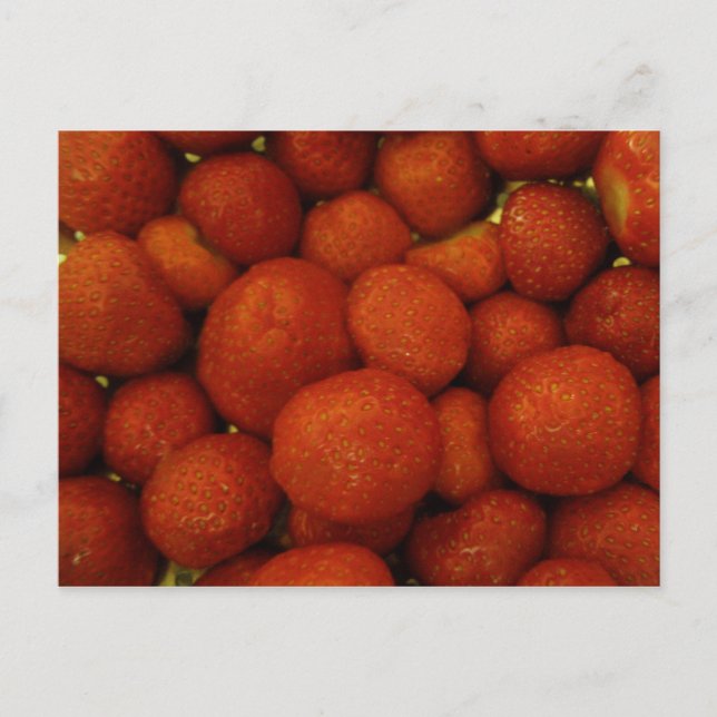 Carte postale aux fraises juteuses (Devant)
