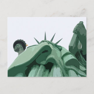 Carte Postale Aux pieds de la liberté