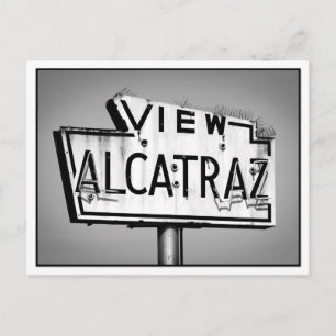 Carte postale aux signes Alcatraz