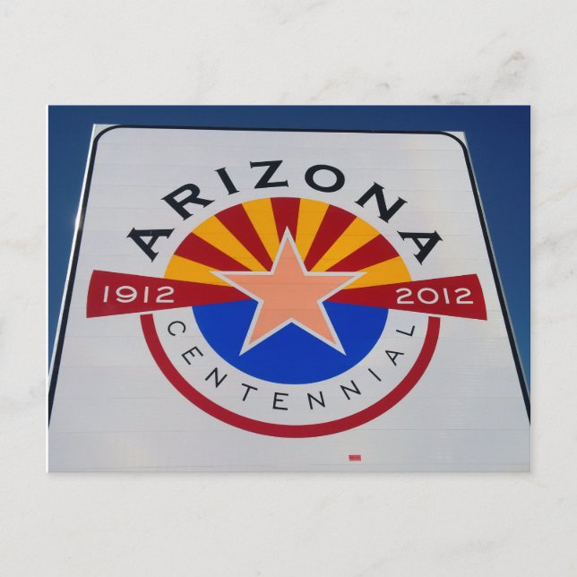 Carte postale aux signes centenaires de l'Arizona (Devant)