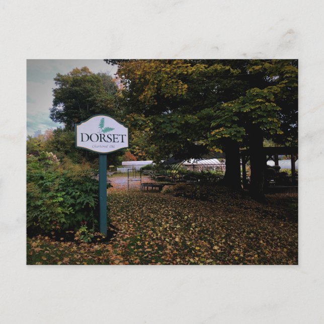 Carte postale aux signes de la ville de Dorset, Ve (Devant)