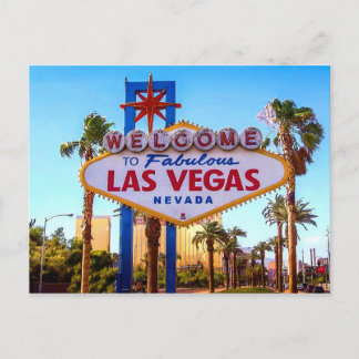 Carte postale aux signes de Las Vegas