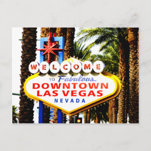 Carte postale aux signes de Las Vegas