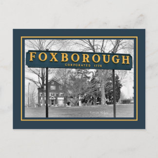 Carte postale aux signes Foxborough