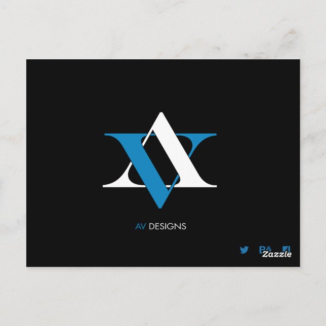 Carte Postale av_design (Dos)